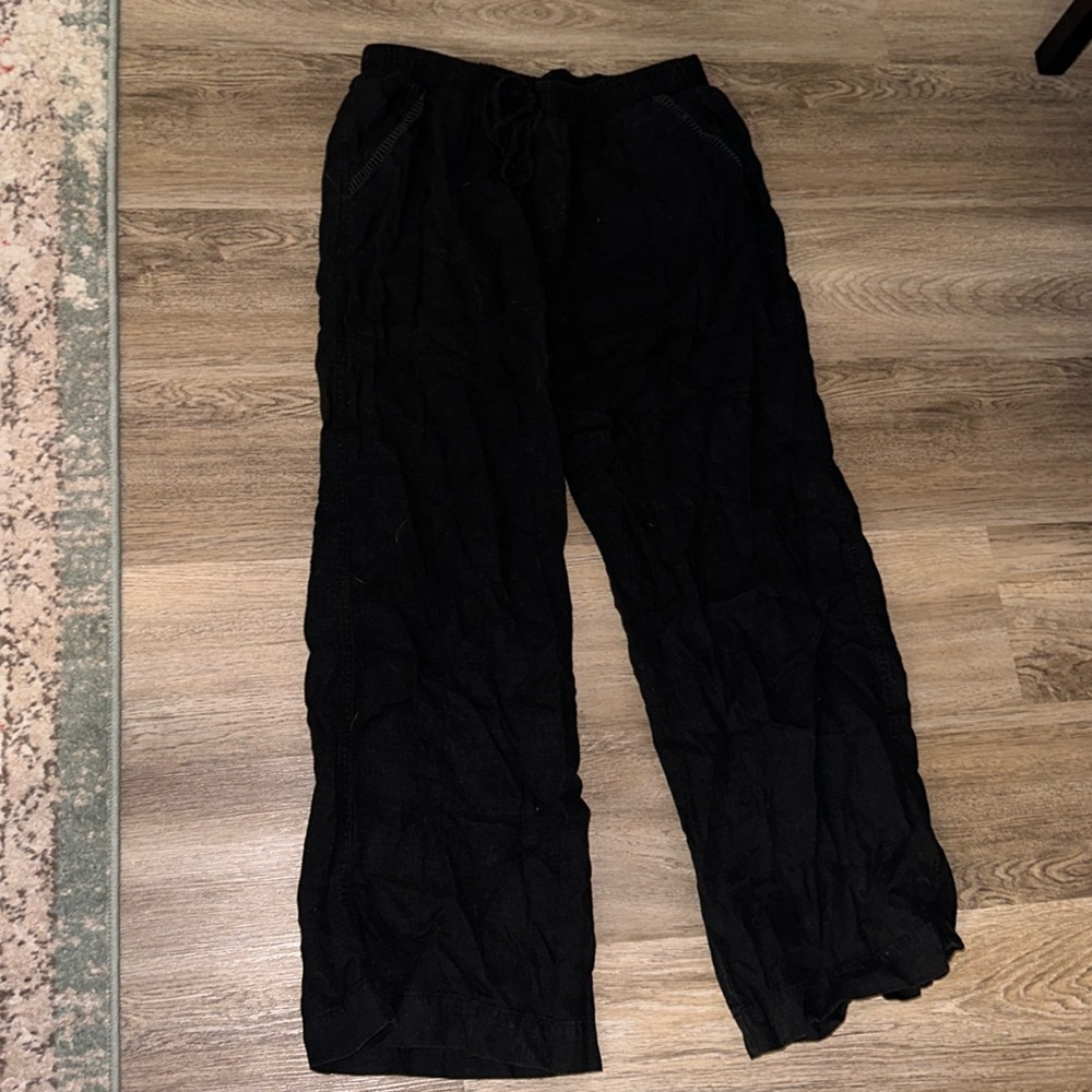 Wide leg linen plants - L